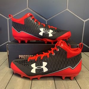 Under Armour Team Nitro Select Mid MC Red Cleats